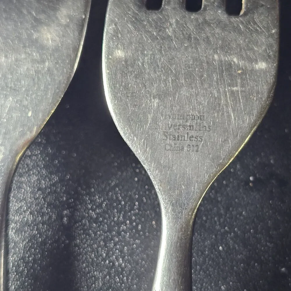 Hampton Silversmiths BISTRO-GREEN 4 Salad Forks Stainless Flatware